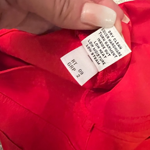 🌹St. John Collection Red/Orange Bright 80% Cotton Pant - Picture 5 of 7